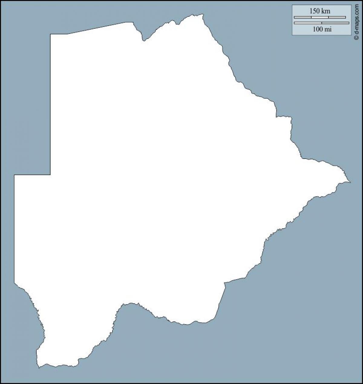 地图博茨瓦纳地图概要